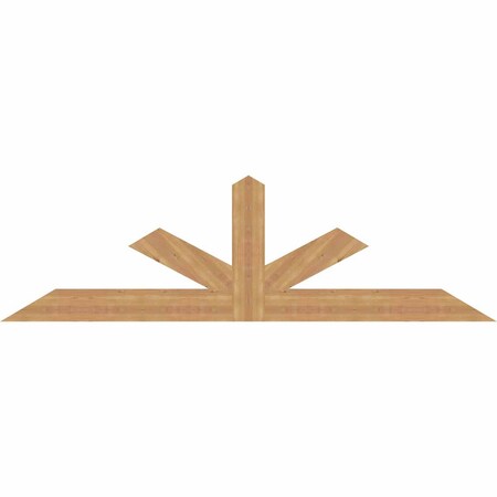 Ekena Millwork Saratoga Smooth Timber Gable Bracket, Western Red Cedar, 84"W x 24"H x 1 1/2"D x 5 1/2"F, 7/12 Pitch GBW084X24X0206SAR00SWR